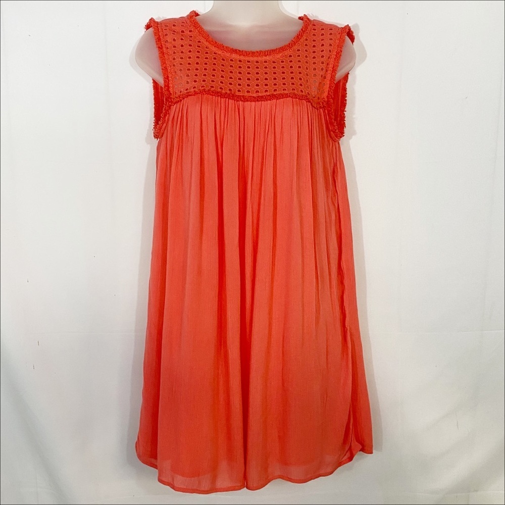 Tommy Bahama | Eyelet And Fringe Detail Dress - Vacation - Beachy - Boho - Picture 3 of 13